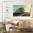 thumbnail image 5 of Elephant Stock Truck Wall Art - Horizontal Canvas Wall Art - Living Room Wall Decor - Transportation Canvas - Teal And Gray Decor - 39" x 26", 5 of 8