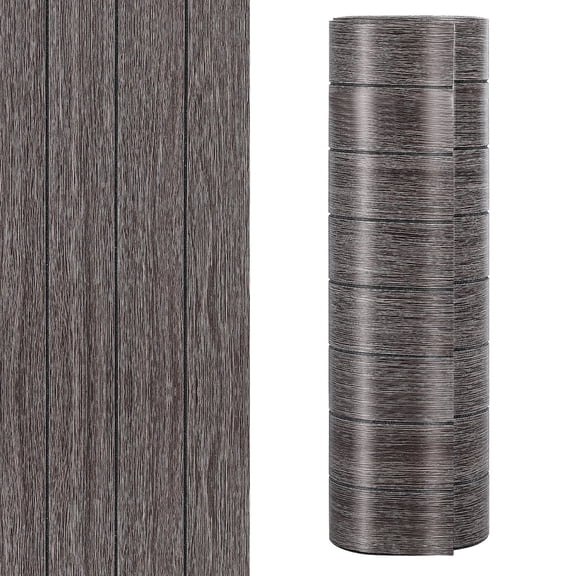 Hemoton Wood Grain Wall Panel Sticker Peel and Stick for Decorative Interior Walls