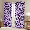 thumbnail image 2 of Castle Fairy Leopard Print Blackout Curtains Set of 2 (52x84 Each),Cheetah Window Curtains, 2 of 6