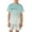 czb# Mint Green645, variant on CUZIBR Kids Cool Gradient City Graphic Boys O-Neck Short Sleeve T Shirt And Shorts Outfit Sets Breathable Mesh Casual Playwear Clothes Sets,Black,11-12 Years