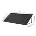 thumbnail image 3 of KFFKFF Fixed Metal Awning 80 x 36 in, Window and Door Canopy, Durable Steel Frame for Outdoor Rain, Snow, and Sun Protection, Ideal for Entrances, Windows, Porches, and Balconies, 3 of 9