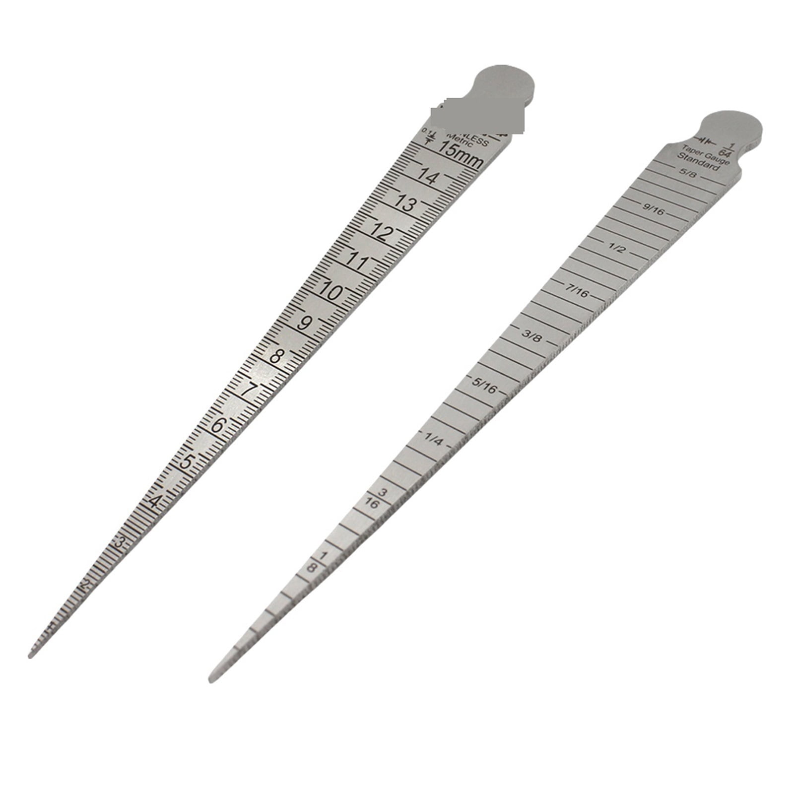1-15mm Wedge Feeler Gap Hole Taper Gauge Welding Inspection Taper Gauge Metric Measure Tool Stainless Steel ,Corrosion-Resistant