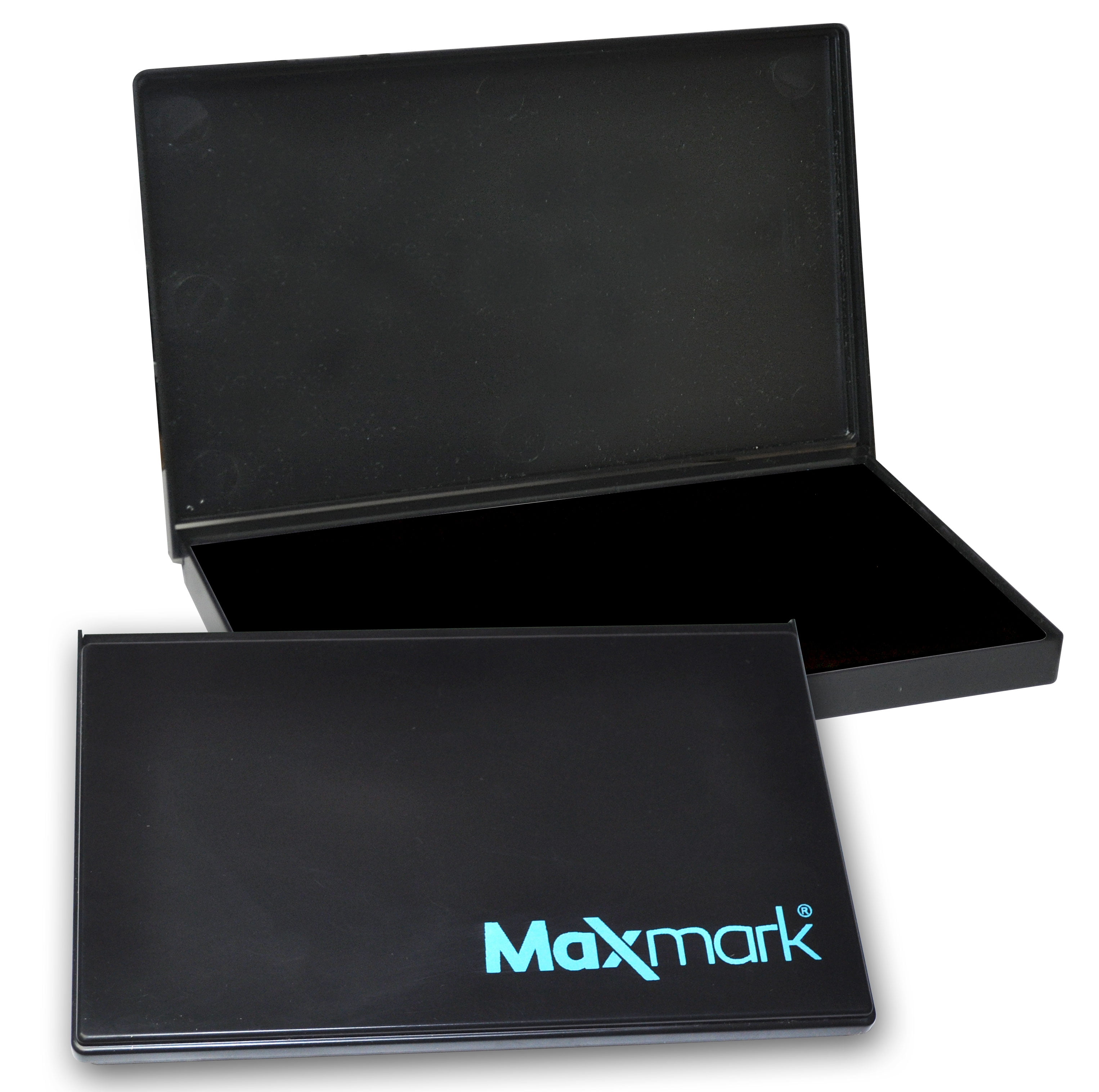 MaxMark Large Black Stamp Pad 41/4 by 71/4 Premium Felt Pad