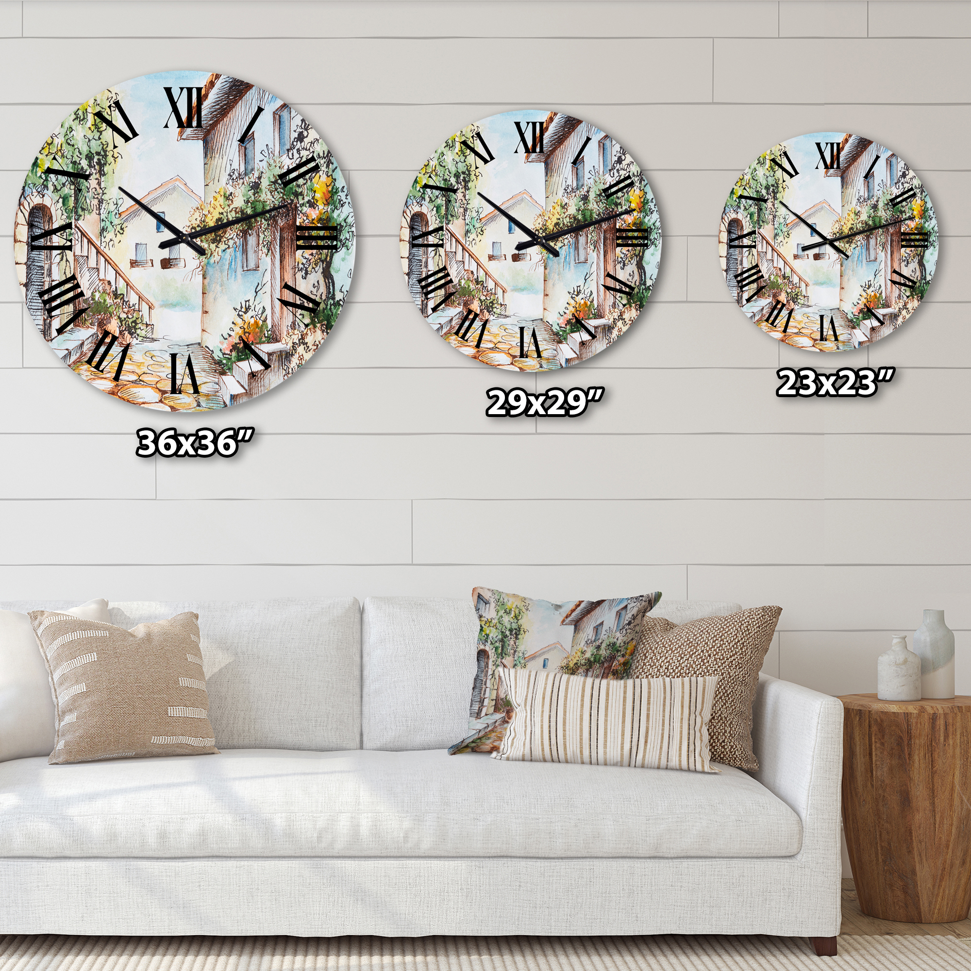 Designart 1 in Quartz Traditional Wall Clock