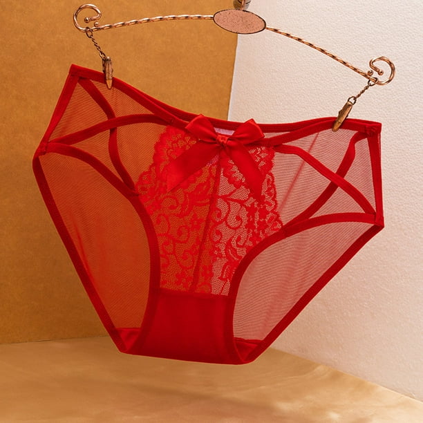 3 pack * Underwear For Women Soft Lace Panties Low Rise Pretty No