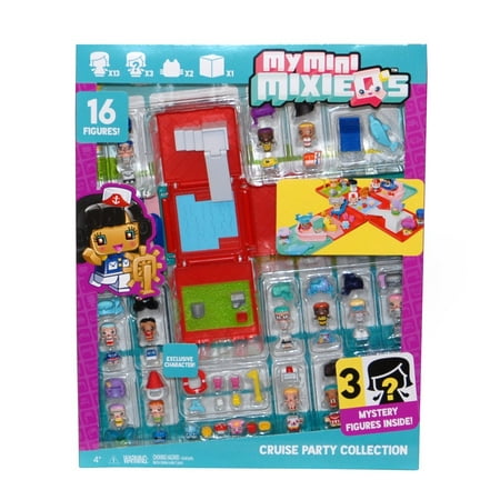 Mini Tower Collection - My Mini MixieQ's Cruise Party Collection With 16 Figures (For Ages 4+ Years) By My Mini MixieQs