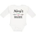 thumbnail image 3 of Inktastic Mimi's Favorite- Heart Grandchild Boys or Girls Long Sleeve Baby Bodysuit, 3 of 5