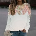thumbnail image 2 of Cmfcve Women's Oversize Fall Top Long Sleeve Crew Neck Printed Sweatshirt Casual Loose Graphic Pullover Shirts, 2 of 5