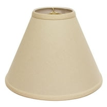 Izzovium Natural Linen Lampshade, Deep Cone Hardback with Washer Fitter, Beige Color, 5" Top x 13" Bottom x 10" Height for Table Lamps