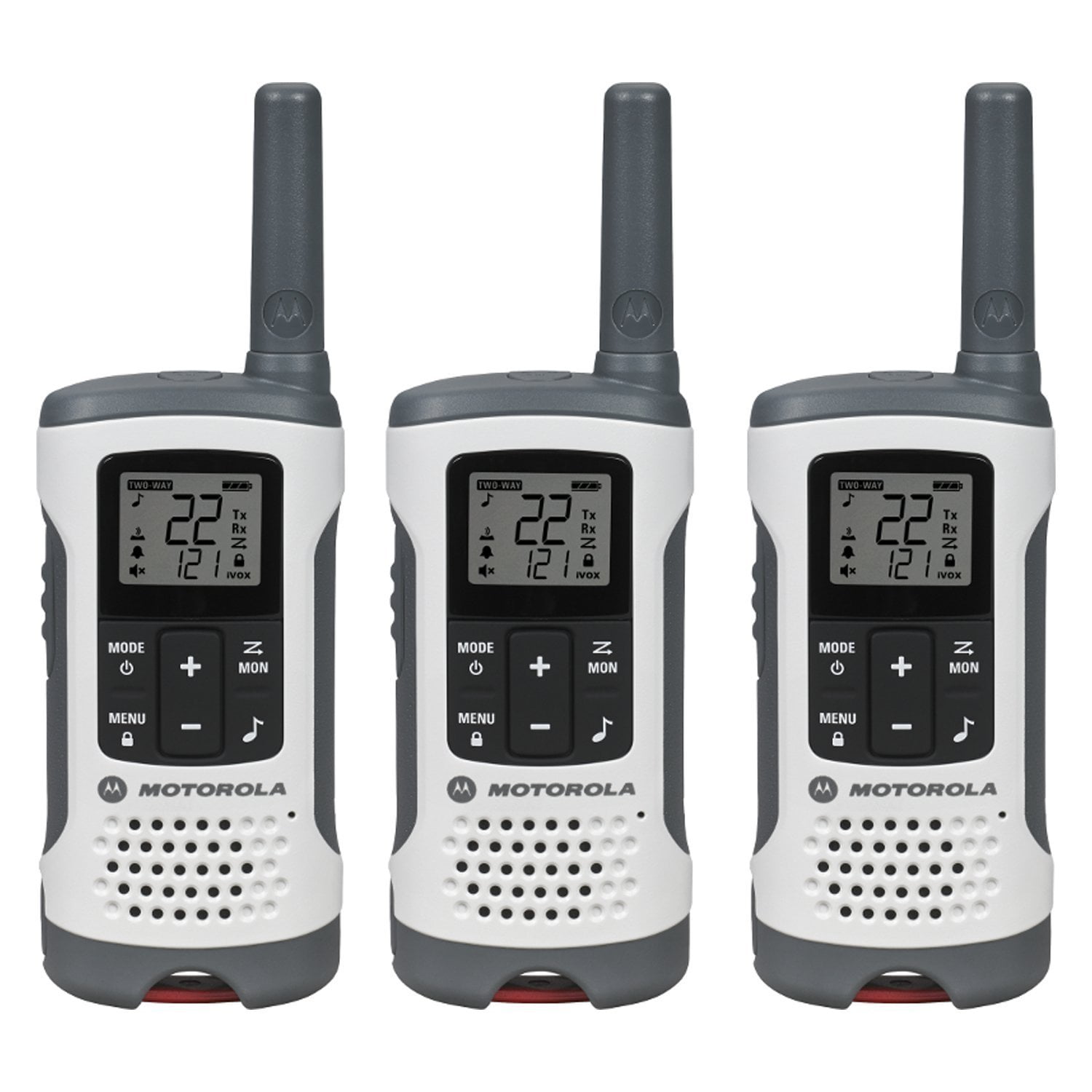 Motorola T100 Two-Way Radios / Walkie Talkies 4-PACK - Walmart.com