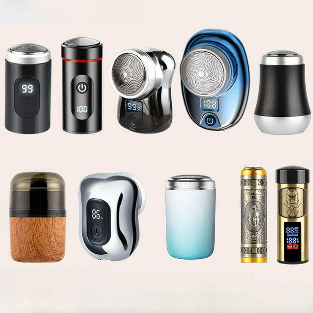 Afeitadora eléctrica Mini afeitadora recargable para hombres Afeitadora de viaje doméstica Afeitadora portátil Cabeza de Buda