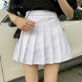 thumbnail image 4 of Pleated Skirt with Underpants Spring Summer Solid Color College Style Skirts High Waist Slim Skirt Wholesale Dropship, 4 of 4