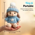 thumbnail image 6 of Handmade Mini Bunny Hug Cute Easter Gift, 2026 New Soft Plush Rabbit Mini Bunny Hugs in Box with Card, Easter Basket Bunny Stuffer Women Men for Birthday, Mother's Day, Valentine's Day (Brown), 6 of 7