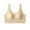 Beige, variant on Fancifize Women Travel Bras Wirefree Quick Dry Sport Bra Control Lightweight Yoga Bras For Long Flights Hiking