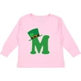 thumbnail image 3 of Inktastic Irish St Patricks Day Letter M Monogram Boys or Girls Long Sleeve Toddler T-Shirt, 3 of 5