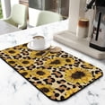 thumbnail image 2 of Washable Rubber Sunflower Cute Floral Dish Drying Mats for Kitchen Counter Home Large Coffee Bar Pad Accessories and Decor for Utensils Stemware 19.5''x12'', 2 of 7