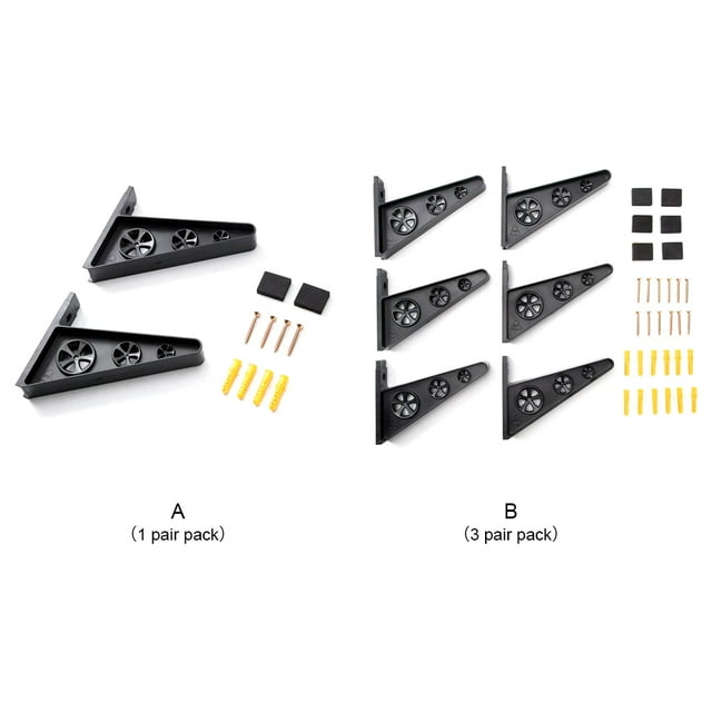 Universal Skateboard Wall-mounted Holder Heavy Duty Umbrella Nonslip Storage Umbrella Nonslip Storage Rack Snowboard Organizing Display Hanger 3 Pairs