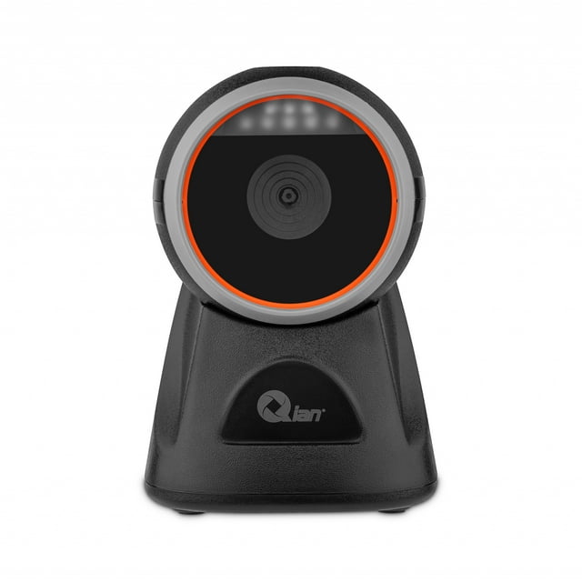 Lector de código de barras Qian QOB-2DUSH Manos libres Cabezal ajustable códigos 1D y 2D en papel y pantallas conexión USB para Windows/Mac/Android/Linux