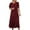 Wine dresses for women, variant on Baikeli Cheap Dress Summer Dresses for Women 2024 Ruffle Puff Sleeve Sundress Solid Boho Dresses High Waist Midi Dress O-Neck Beach Dress Summer Party Dress