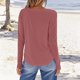 thumbnail image 5 of Blusa de manga larga,Camiseta Fallow para mujer, cuello redondo, manga larga, informal, poliéster, cómoda para uso diario, ideal para el hogar y el trabajo, sopatenor, 5 of 9