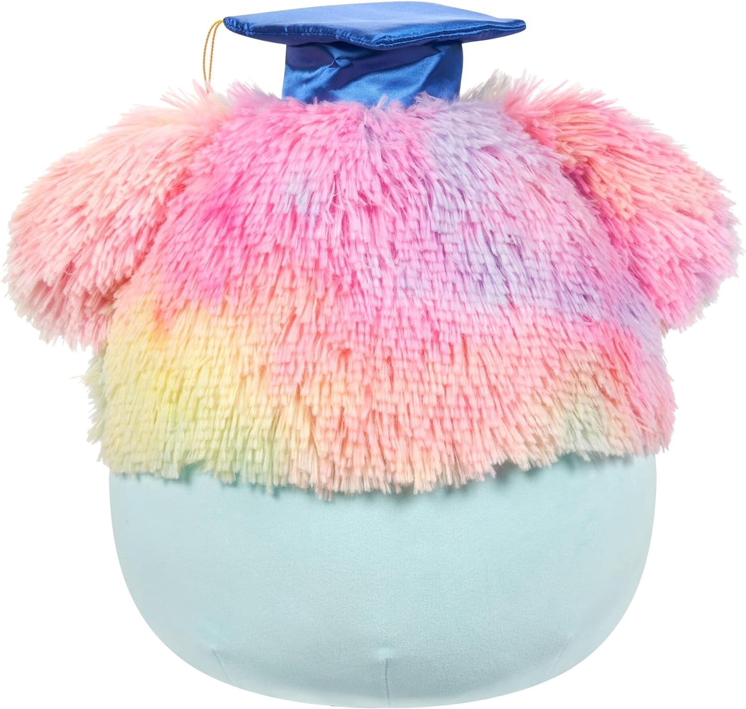 Squishmallows Zozo the Bigfoot 12" with Rainbow Mane and Graduation Hat, Stuffed Plush