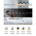 thumbnail image 5 of Gradient Blue Blackout Curtains for Bedroom Living Room Darkening Curtains 84 Inch Length 2 Panels Set Geometric Stripes Wave Chevron Pattern Window Curtain Window Treatment Grommet Drapes 52"x84", 5 of 9