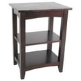 thumbnail image 4 of Alaterre Furniture Shaker Cottage 2-Shelf End Table,  Transitional Cottage Styling,  Espresso Finish, 4 of 5