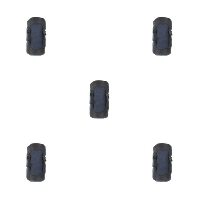 QualitChoice Sac de Compression à Cordon 1/2/3/5 Sac de Rangement pour Voyage Sacs Secs pour Équipement de Camping Randonnée Accessoires d'Escalade Bleu Foncé/s 5 Pcs
