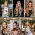 thumbnail image 7 of Synthetic Ponytail Extensions for Women Long Wavy Fluffy Synthetic Ponytail Hairpiece Natural Soft, 7 of 7