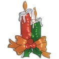 thumbnail image 4 of Northlight Lighted Holographic Candle Christmas Window Silhouette Decoration - 17", 4 of 8