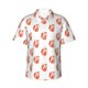 thumbnail image 1 of Fotbe Orange Fox Camisa Hawaiana para Hombre Unisex – Camisa Casual de Verano con Botones de Manga Corta de Algodón y Lino,Large, 1 of 7