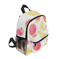 thumbnail image 2 of FORMRS School Backpack with Front Zippered Pocket 12" Student Travel Daypack, White Grapefruit Slices, 2 of 6