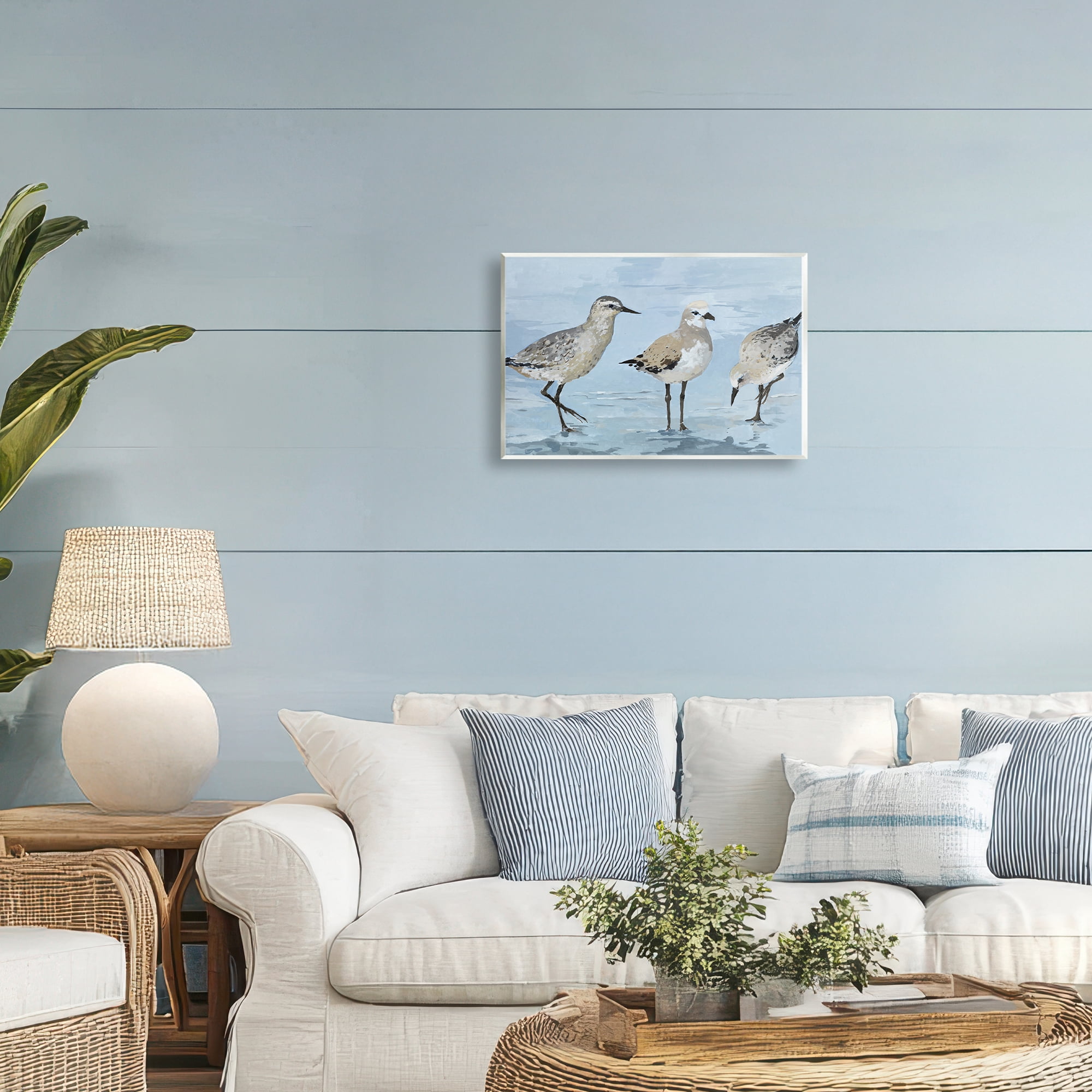 Stupell Industries Sandpipers Beach Coastal Scene Wall Plaque Art, design by Lorenzo Collective