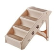 thumbnail image 3 of Portable Cat Ramp Ladder Pet Kitten Kitty Non-Slip Platform, Dog Climbing Stairs Beige, 3 of 6