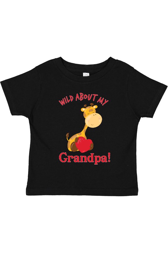 Wild About My Grandpa Boys or Girls Toddler T-Shirt
