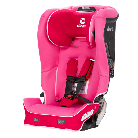 Diono Radian 3R SafePlus All-in-One Convertible Car Seat, Slim Fit 3 Across, Pink Cotton Candy