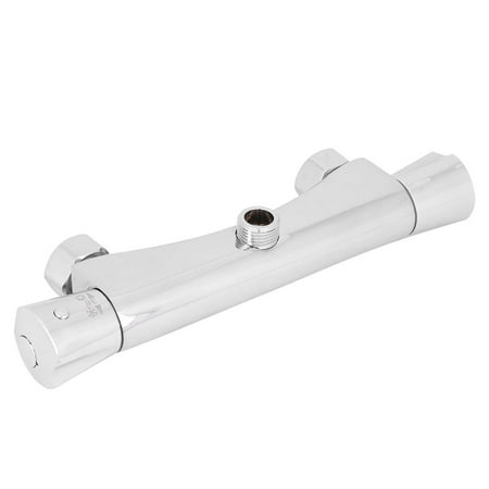 - Ashata Wall Mounted Chrome Plated Brass Thermostatic Shower Mixing Valve Home Bathroom Accessory, Thermostatic Mixer Bar, Temperature Control Shower Valve