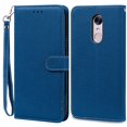 thumbnail image 1 of Pour Xiaomi Redmi 5 Plus Étui Redmi 5 Portefeuille Antichoc Étui à Rabat pour Xiomi Redmi 5 Plus 5plus Étuis de Téléphone en Cuir Fundas Étui Bleu Marine -Sangle pour Redmi 5 Plus, 1 of 6