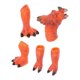 thumbnail image 3 of Kids Interactive Dinosaur Finger Puppet Toy for Childhood Education Orange Plastic 1 Set, 3 of 5