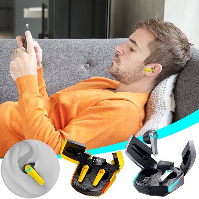 XWSHYW Aparatos Electrónicos Auriculares Inalámbricos para Juegos Deportivos Electrónicos, Deportes y Carreras.