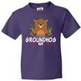 thumbnail image 3 of Inktastic Groundhog Day with Cute Groundhog Illustration Youth T-Shirt, 3 of 5