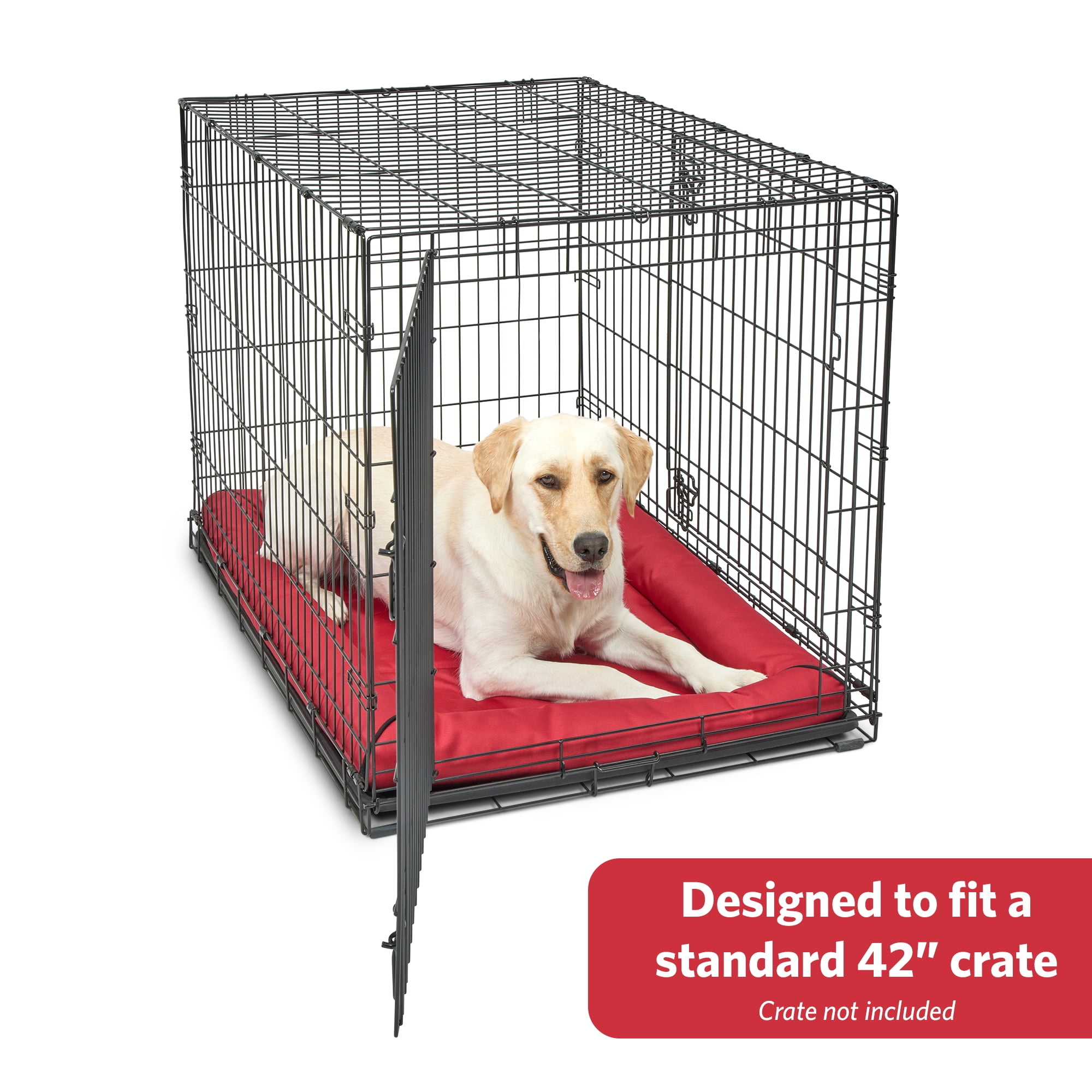MidWest Homes for Pets Maxx Dog Bed Designed to Fit a 42-Inch Dog Crate, 42-Inch, Red