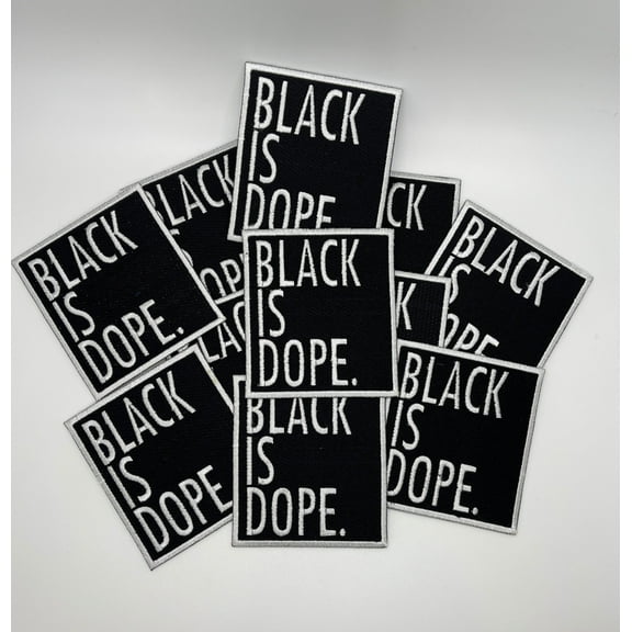 Prideful Patchez, Powerful Black is Dop Iron on Patch, Jacket Patch, Sew On Patch, Embroidered Patch, Crafting, Crafts