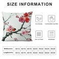 thumbnail image 5 of FUMJ  Red Japanese Cherry Blossom Pillow Covers,Watercolor Throw Pillow Cases Square Pillowcases for Home Decorative Living Room Sofa Bedroom Outdoor, 5 of 5