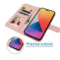 thumbnail image 6 of iPhone 14 Pro Max Case, iPhone 14 Pro Max Wallet Case, iPhone 14 Pro Max Leather Case, EBIZCITY PU Leather Folio Flip Cover Magnetic Closure TPU Shockproof Protective Case Kickstand Strap -Rose Gold, 6 of 10