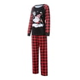 thumbnail image 3 of Diconna Family Christmas Party Parent-Children Printed Cartoon Long Sleeve Pajamas Set, 3 of 9