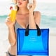 thumbnail image 2 of Bolsa de PVC para llevar a mano en vacaciones de verano Bolsa portátil para guardar ropa Bolsa de playa de PVC transparente de moda Bolsa de viaje, 2 of 5
