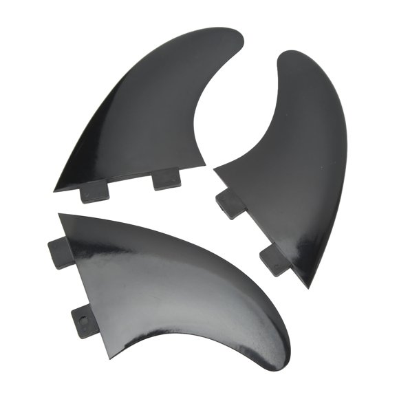 Tri Fin Set, Surfing Fins Replacement PVC 3Pcs for Longboard