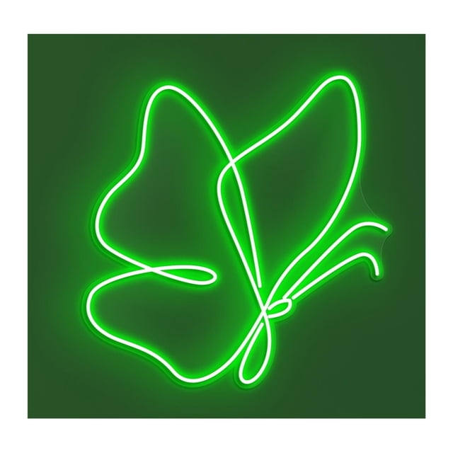 Letrero De Neón Con Luz LED Mariposa, Tienda Animales, Decoración Pared Para Habitación Infantil, Dormitorio, Guardería, 42cm
