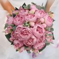 thumbnail image 5 of 4 paquetes de flores artificiales de peonías, pequeñas flores de peonía falsas de seda compatibles con la decoración de la boda del hogar W, 5 of 5